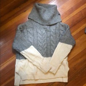 & other stories turtleneck wool and mohair sweater